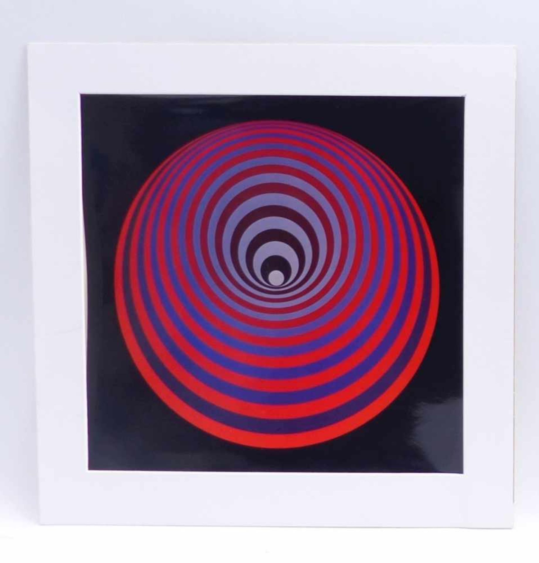 Vasarely, Victor.Oervegn(Pecs 1908-1997 Annet-sur-Marne) Colour offset in high gloss printing - Bild 2 aus 2