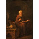 Saint Jerome as Bible translator18th century.Oil on canvas. 51 x 35.5 cm.Heiliger als