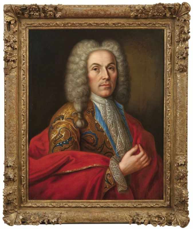 French portrait painter of the 18th centuryPortrait of a young noblemanOil/canvas. At the back