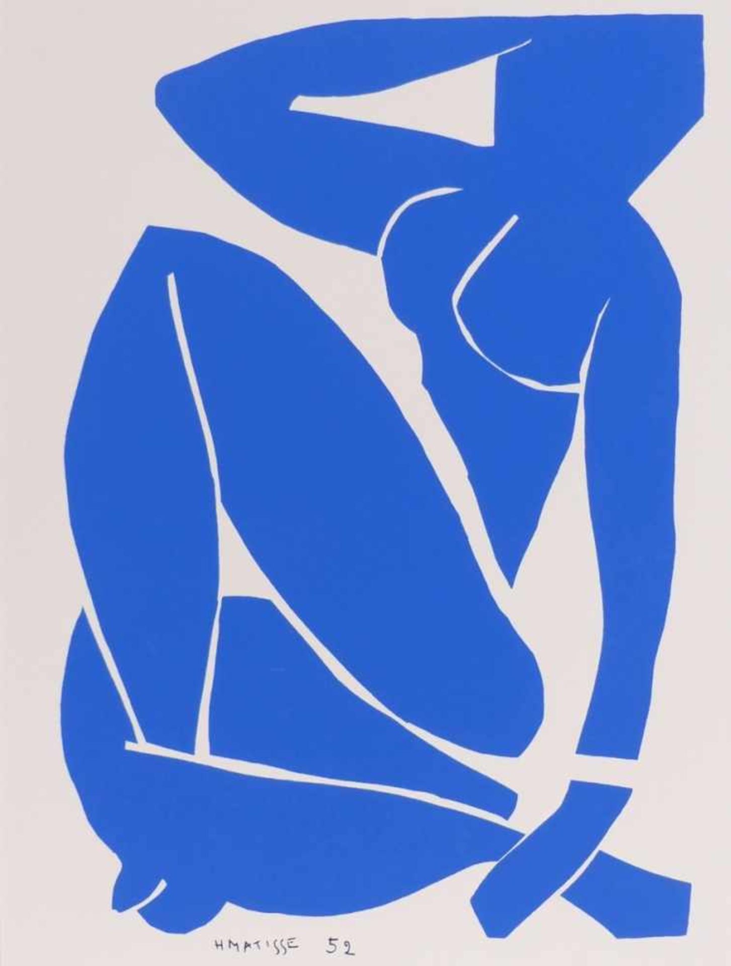 Matisse, HenriNu Bleu(Le Cateau-Cambrésis 1869-1954 Nice) Colour screen print on Velin d'Arches.