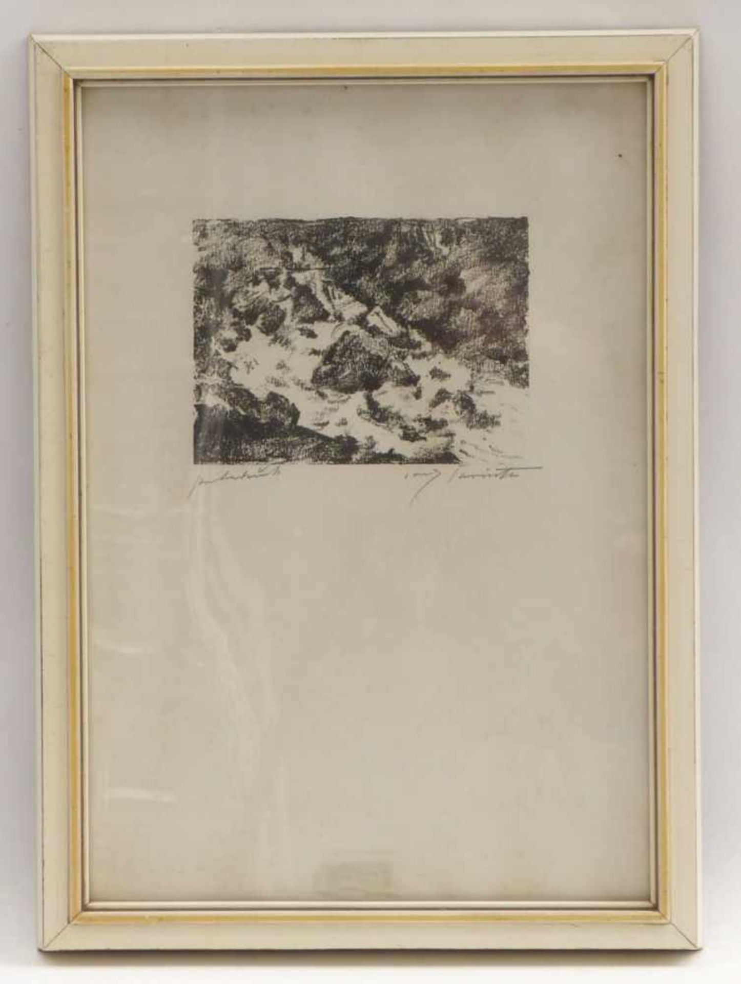 Corinth, LovisLandscape(Tapiau/East Prussia 1858-1925 Zandvoort) Lithograph. Autographed, marked '' - Bild 2 aus 2