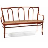 BenchProbably Gebrüder Thonet, Vienna - around 1890/1900Frame made of bentwood tubing, the seat with