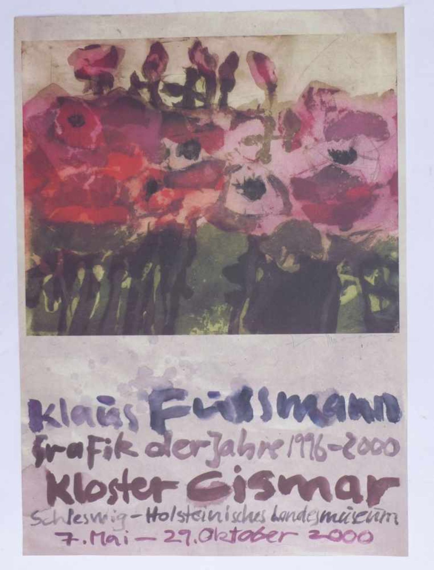 Fußmann, KlausPoster of an Exhibition in the Monastery of Cismar(Born 1938 in Velbert, lives and - Bild 2 aus 4
