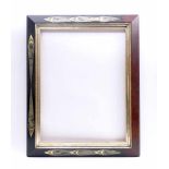 Rare Art Deco frame1st half 20th c.With geometric decoration of triangles. Hardwood, probably