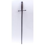 Sword for boys19th centuryBlunt blade with rounded tip, straight parry bars with polyhedron-shaped