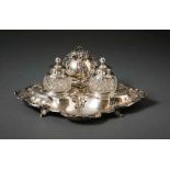 Inkstand in rococo styleWilkens & Sons, Hemelingen near Bremen - end of 19th centuryFour-pass tray