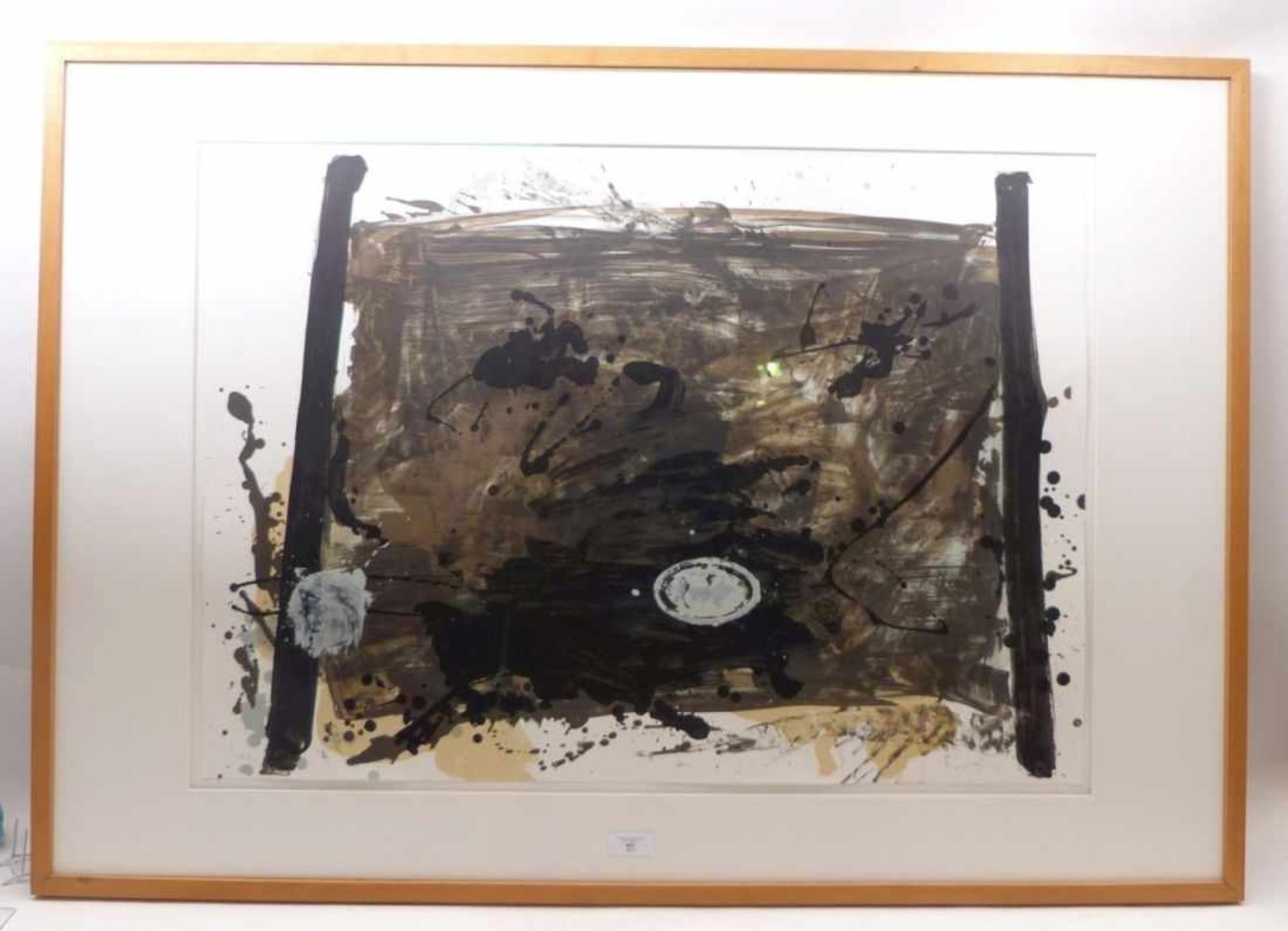 Tàpies, AntoniUntitled composition(Barcelona 1923-2012) Lithograph. Autographed, edition ''e.a.'' ( - Bild 2 aus 8