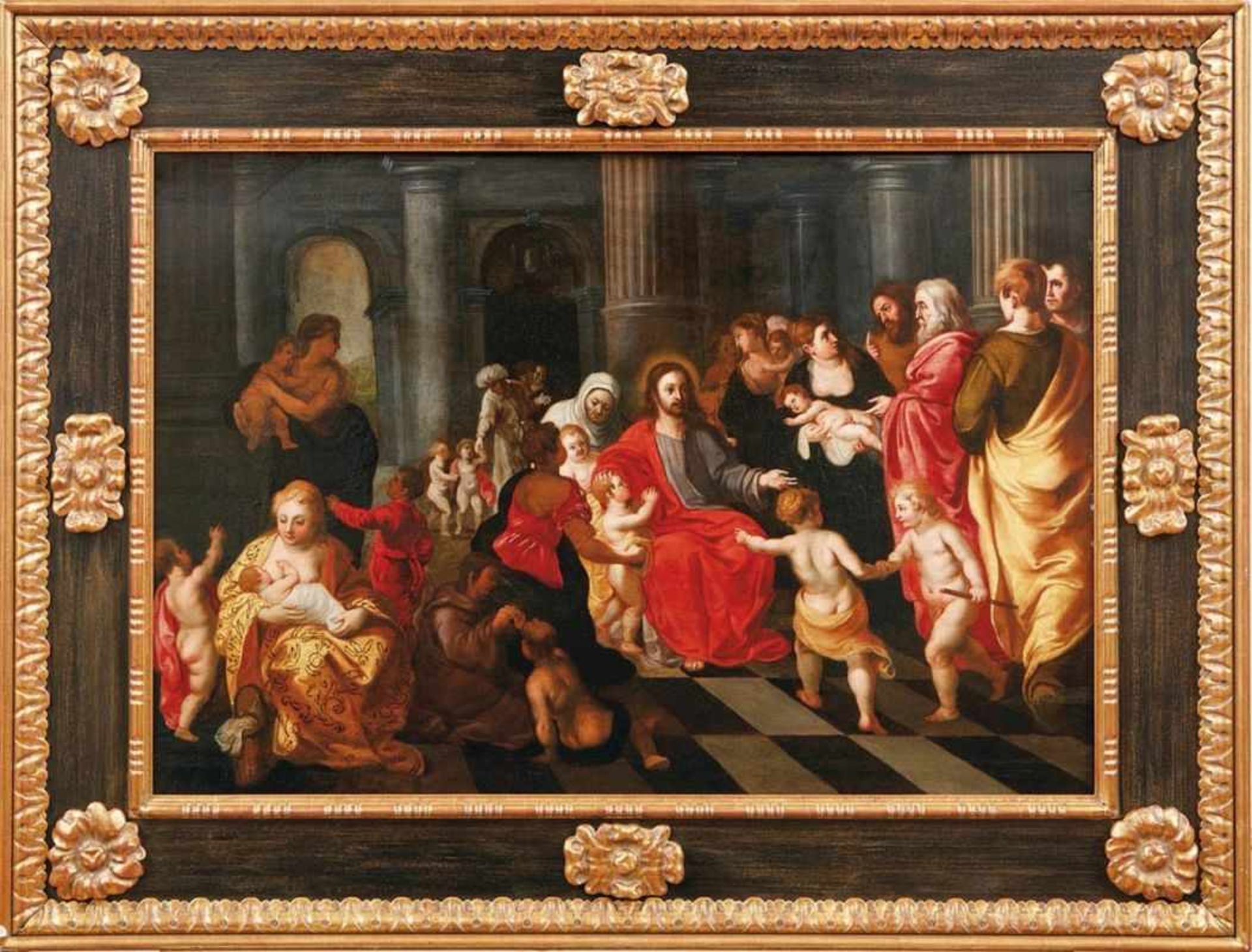 Balen, Hendrick van d.Ä.Christ with children(Antwerpen 1575-1632 ibid.) Multi-figured scenery of