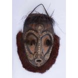 Very large ritual maskPapua New Guinea, Ramu RiverWood painted with original earth pigments,