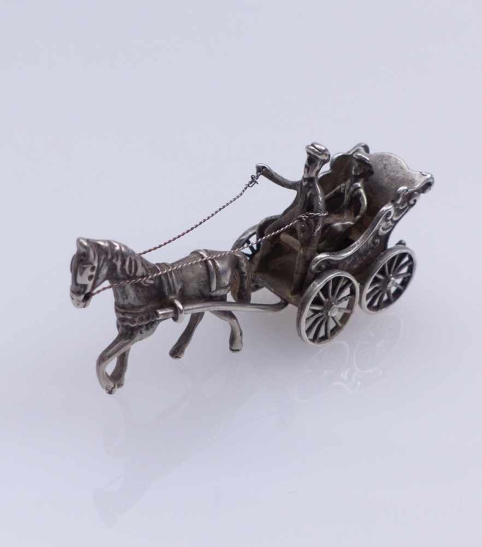 Miniature carriageBeginning of the 19th century.Single carriage with carriage and one passenger.