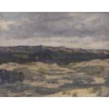 Hughes-Stanton, HerbertLandscape under a cloudy sky(Chelsea 1870-1937 London) Oil on canvas. Lower