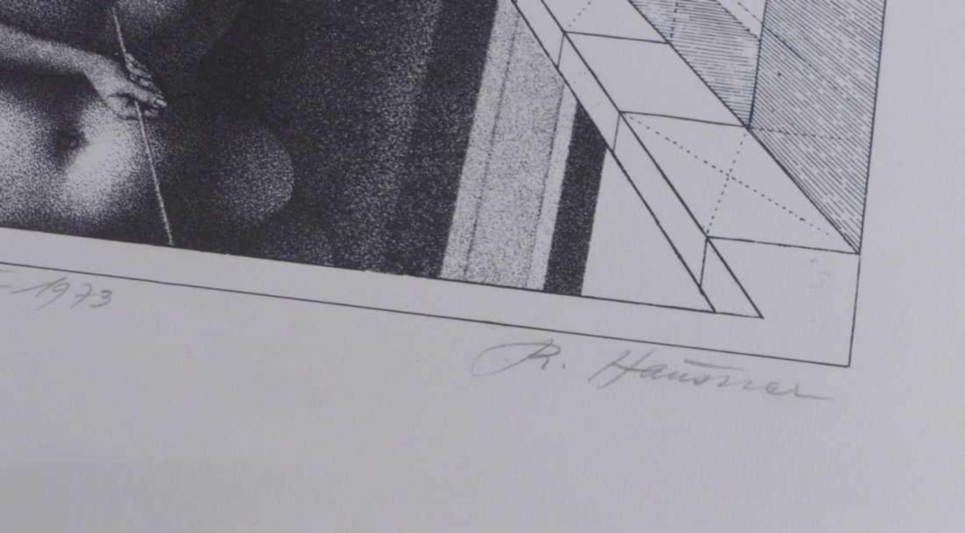 Hausner, Rudolf''Eva fundamental''(Vienna 1914-1995 Mödling) Black and white lithograph. Lower right - Bild 4 aus 5