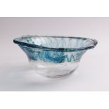 Schagemann, Bernhard (attributed)Large bowl(Bad Waldsee 1933-2016) Colorless foamy glass,