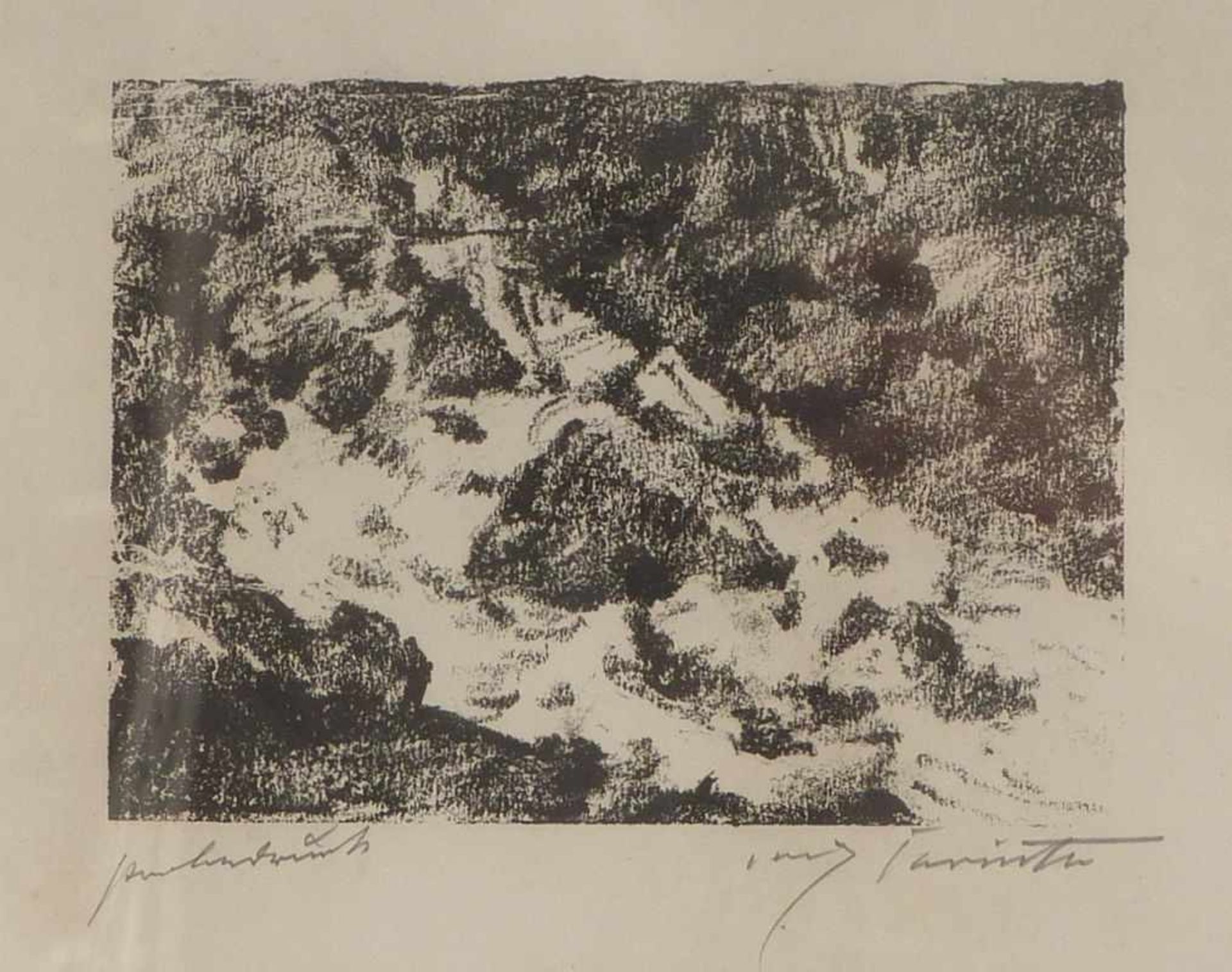 Corinth, LovisLandscape(Tapiau/East Prussia 1858-1925 Zandvoort) Lithograph. Autographed, marked ''