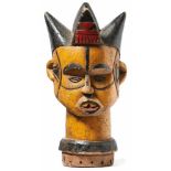 Dance attachment of the Igbo (Ibo)Nigeria, 1st quarter 20th c.Head with five-pointed hairstyle. Wood