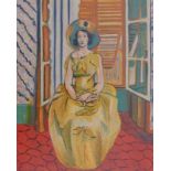 Matisse, HenriPortrait of a lady in a yellow dress(Le Cateau-Cambrésis 1869-1954 Nizza) Offset art