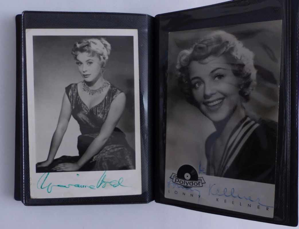36 autograph postcards20th century.Hand-signed cards with portrait photographs, including Lil - Image 3 of 4
