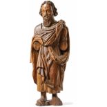 Saint17th/19th centuryStanding figure of a bearded man in a wrinkled garment, flattened on the back.
