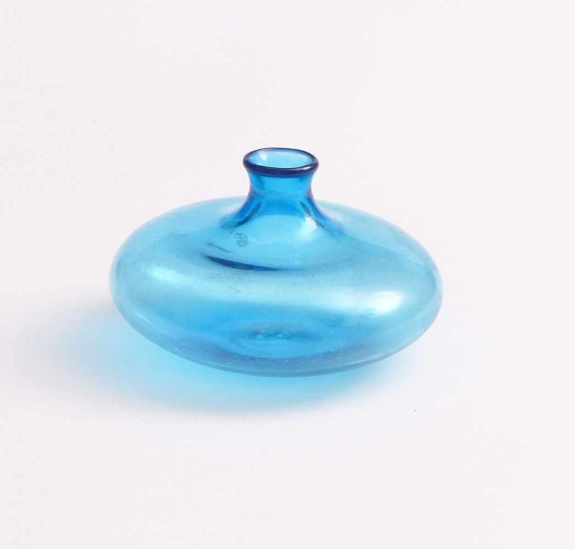 Small vase ''Monofiore''Venini, MuranoTransparent blue glass. Signed ''venini italia'' and ''a.s.