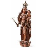 Moon crescent Madonna with the Child JesusSecond half of the 16th centuryOur Lady standing on a