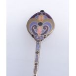 Tostrup, JacobArt Nouveau brooch(Hjelmeland, Norway 1806-1890) In the form of a stylized flower with