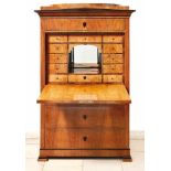 Biedermeier cabinet secretarySouthern Germany, around 1830Rectangular corpus on stepped feet,