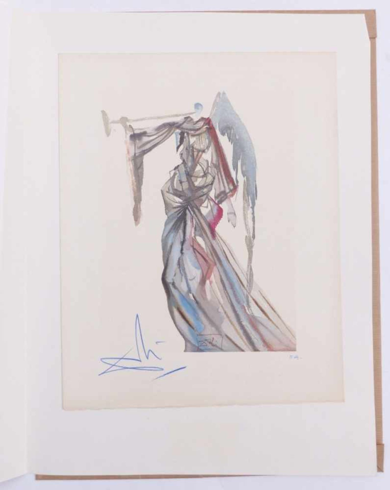 Dalí, SalvadorDer Sonnen-Engel im Sonnen-Himmel(Figueres 1904-1989 ibid.) Colour woodcut from - Bild 2 aus 2