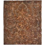 Five seat covers17th centuryRectangular shape with embossed floral decoration, probably for