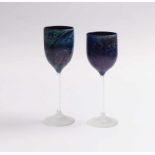 Simpson, JoshTwo goblets from the series ''New Mexico''(New Haven 1949 born) Colorless and violett