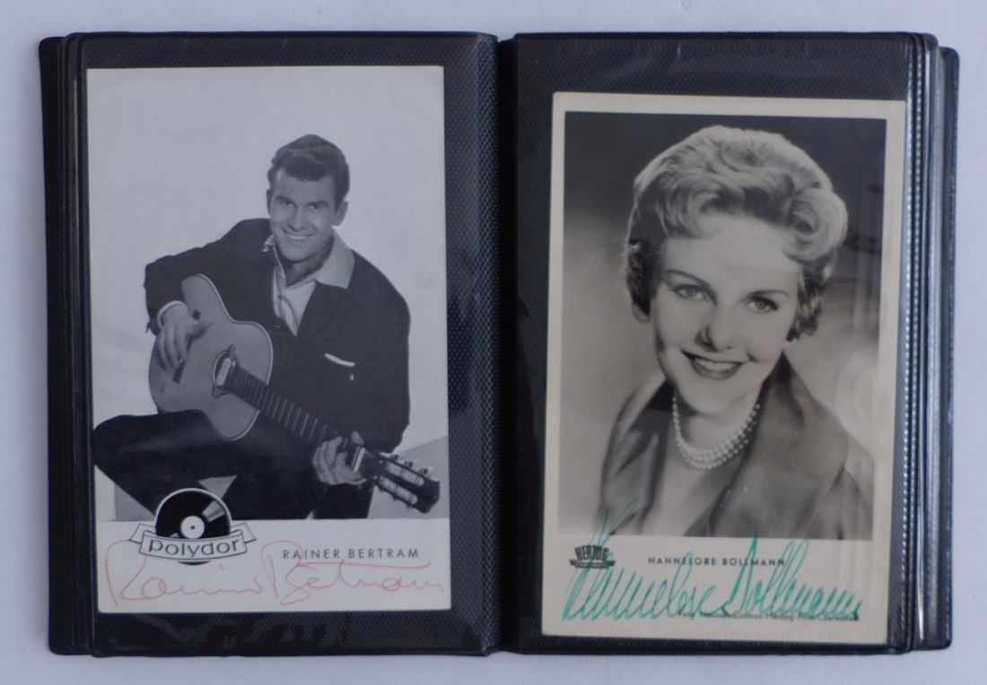 36 autograph postcards20th century.Hand-signed cards with portrait photographs, including Lil - Image 2 of 4