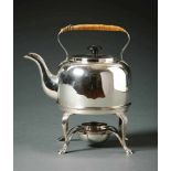 George III tea kettle on stand with warmerLondon, 1818Rebecca Eames and Edward Barnard I (registered