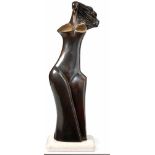 Wysocki, StanislawWomen's torso(born 1949) Strongly abstract female nude standing on a marble