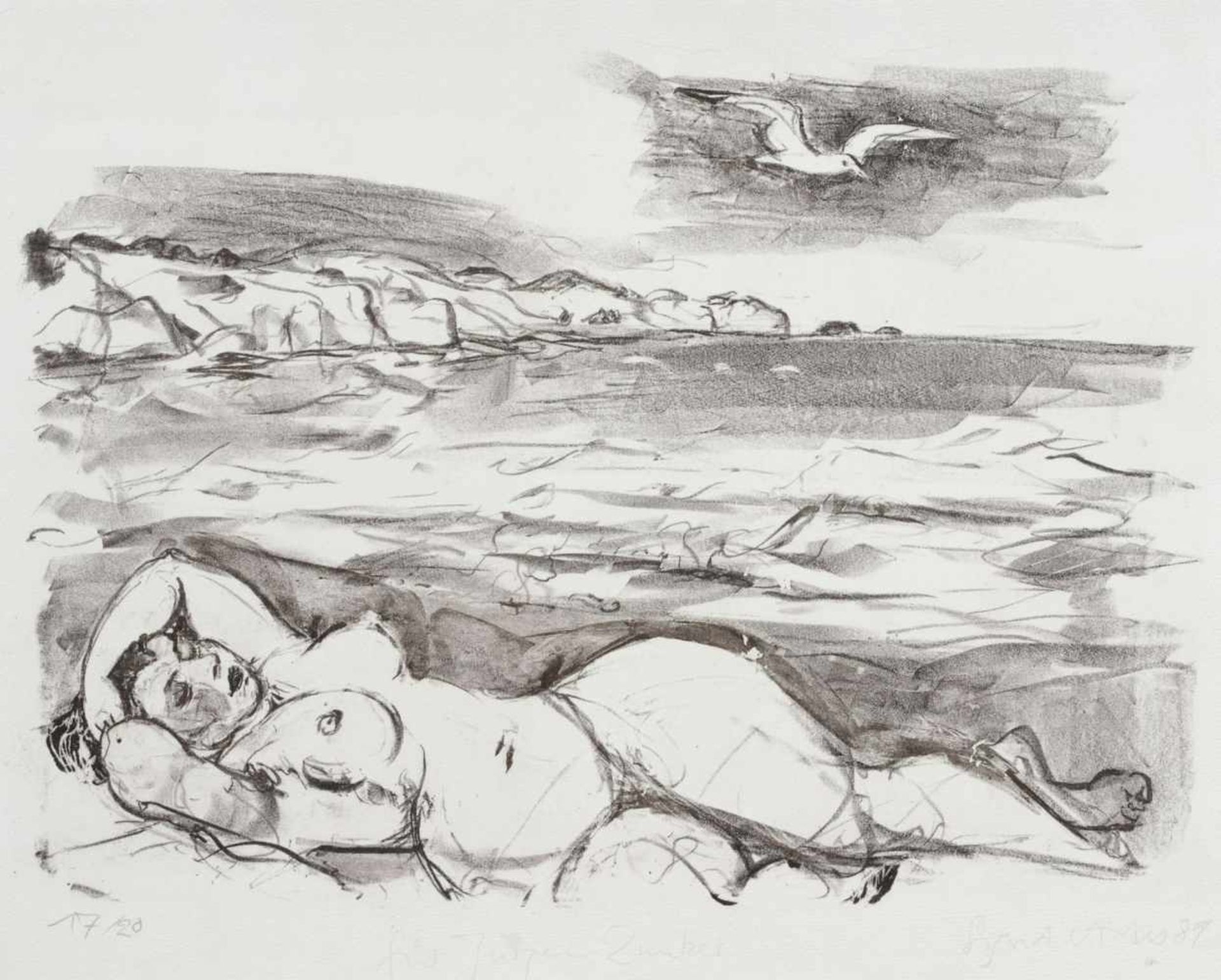 Sigrid Artes, Vier figürliche Arbeiten. 1975/1978/1989.Sigrid Artes 1933 Dresden  2016 - Bild 4 aus 4