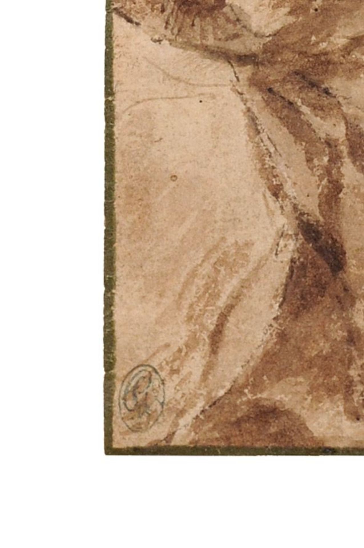 Giovanni Francesco Barbieri, gen. Il Guercino (nach), Sitzender Johannes der Täufer. 17.Jh./18. Jh. - Bild 4 aus 4