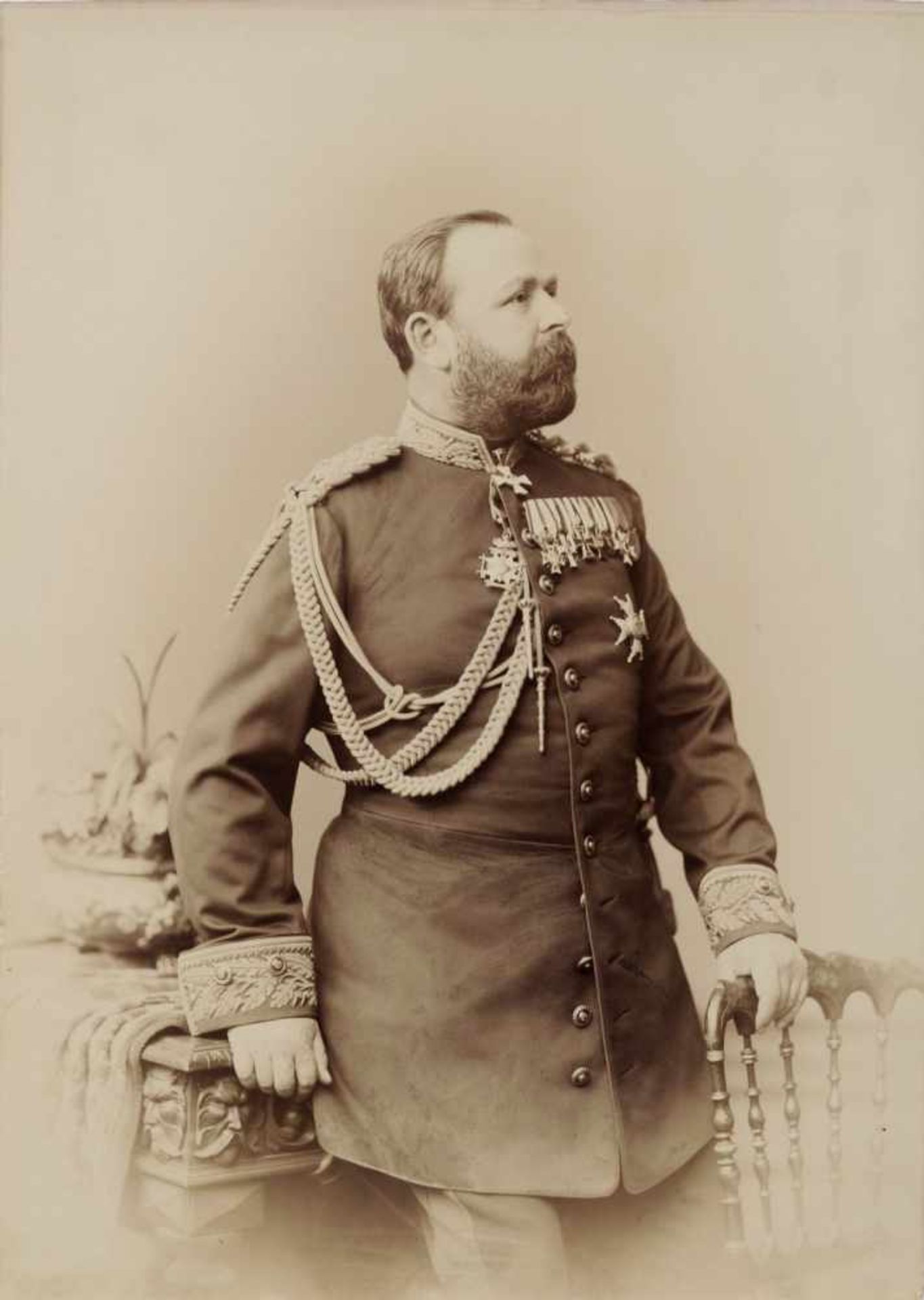 Alfred Naumann, General der Königlich Sächsischen Armee. Wohl Anfang 20. Jh.Alfred Naumann 1847