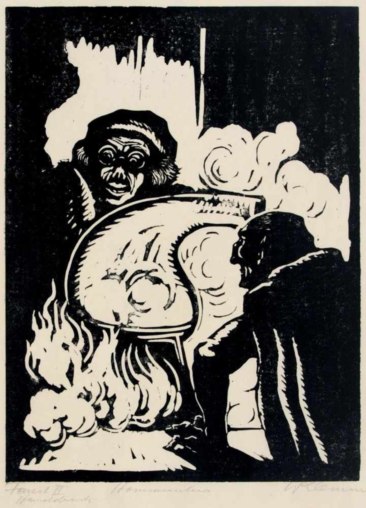 Walther Klemm, Seltene Holzschnittfolge zu Johann Wolfgang von Goethes "Faust II". 1932.Walther - Bild 10 aus 11