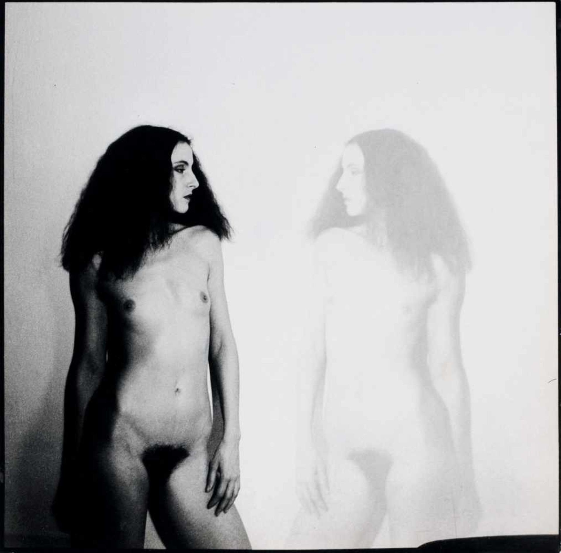 Eva Mahn, La Gioconda, Doppelbelichtung. 1983.Eva Mahn 1947 AscherslebenSilbergelatineabzug auf