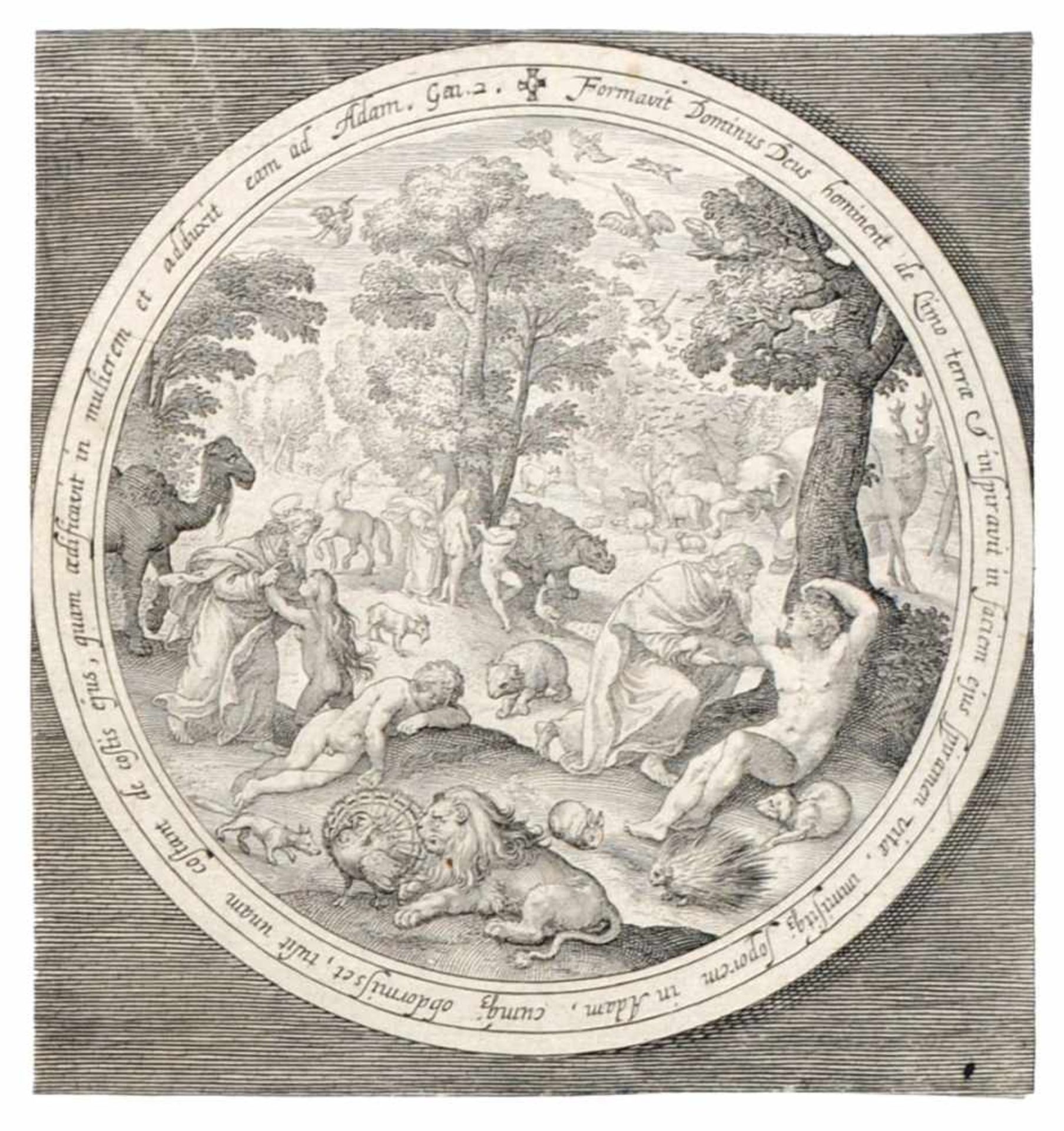 Nicolaes de Bruyn, Schöpfungsgeschichte nach dem 1. Buch Mose. 1. H. 17. Jh.Nicolaes de Bruyn 1571 - Bild 6 aus 8