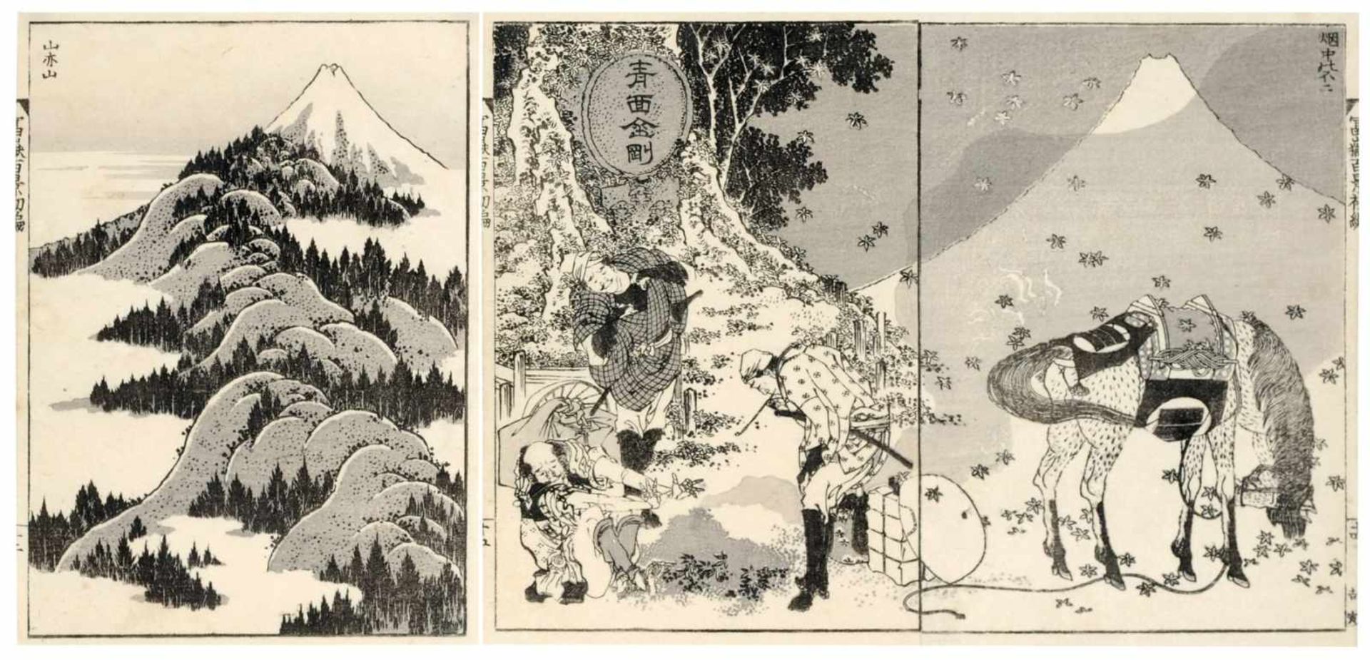 Katsushika Hokusai, 35 Blätter aus "100 Ansichten des Fuji" (Fugaku hyakkei), Band I. 1834-1835. - Bild 5 aus 11