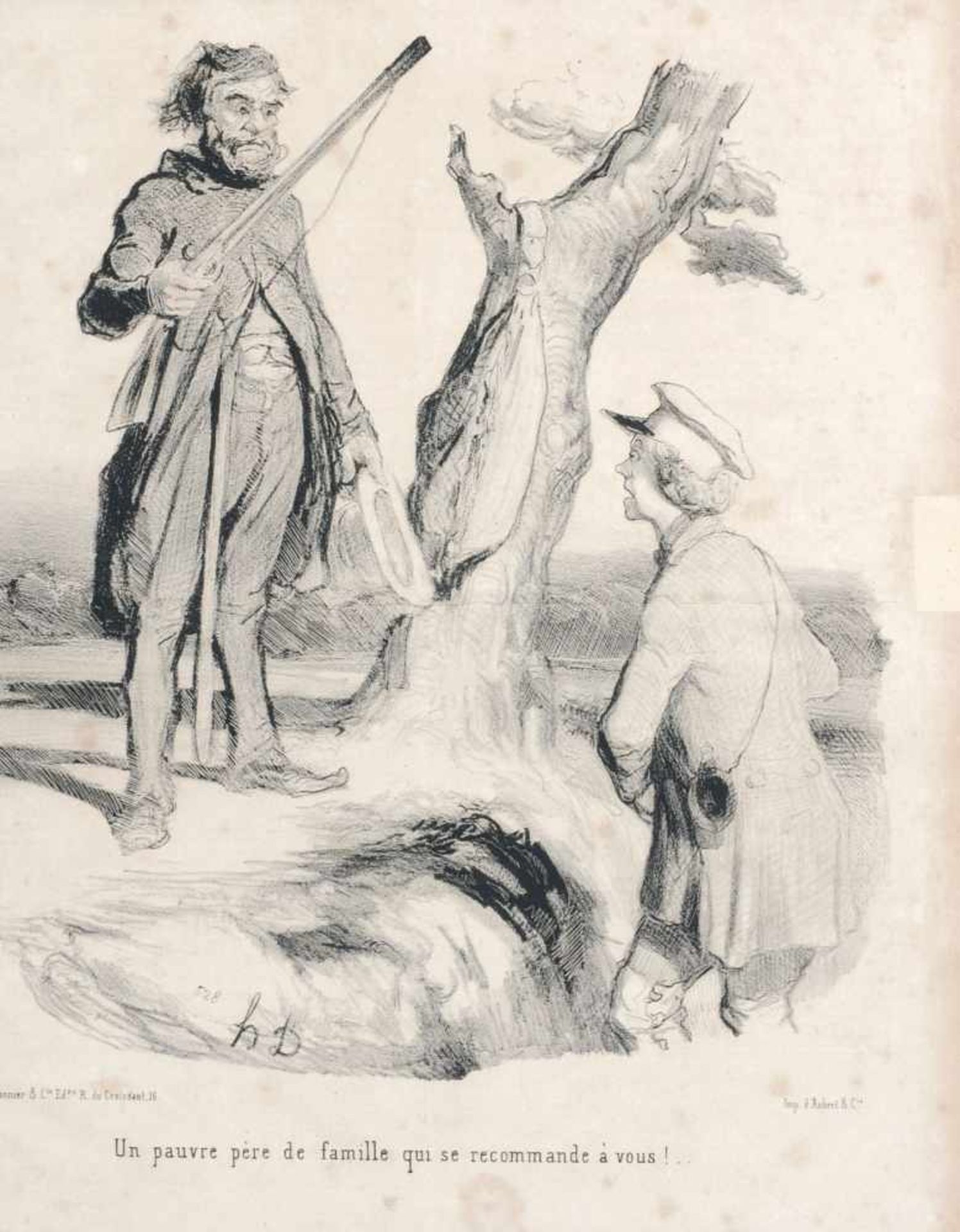 Honoré Daumier, Elf Illustrationen aus der Satire-Zeitschrift "Le Charivari". 2. H. 19. Jh.Honoré - Bild 3 aus 12