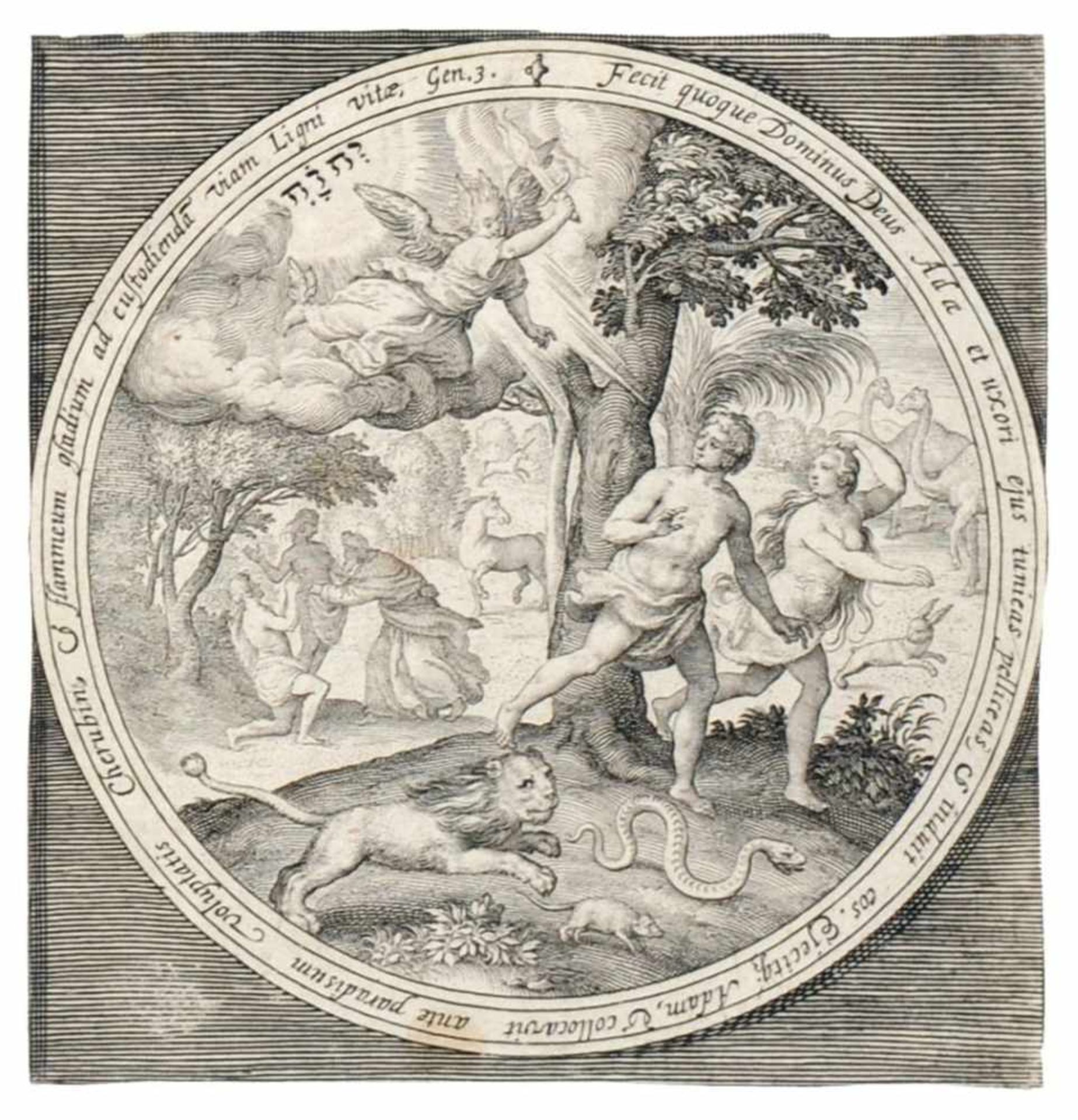 Nicolaes de Bruyn, Schöpfungsgeschichte nach dem 1. Buch Mose. 1. H. 17. Jh.Nicolaes de Bruyn 1571 - Bild 8 aus 8