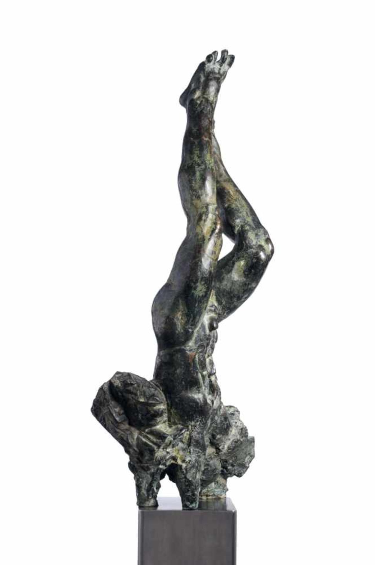 Klaus Schwabe "Stürzender Ikarus". 1996.Klaus Schwabe 1939 Unterweißbach  2017 LeipzigBronze, - Bild 3 aus 7