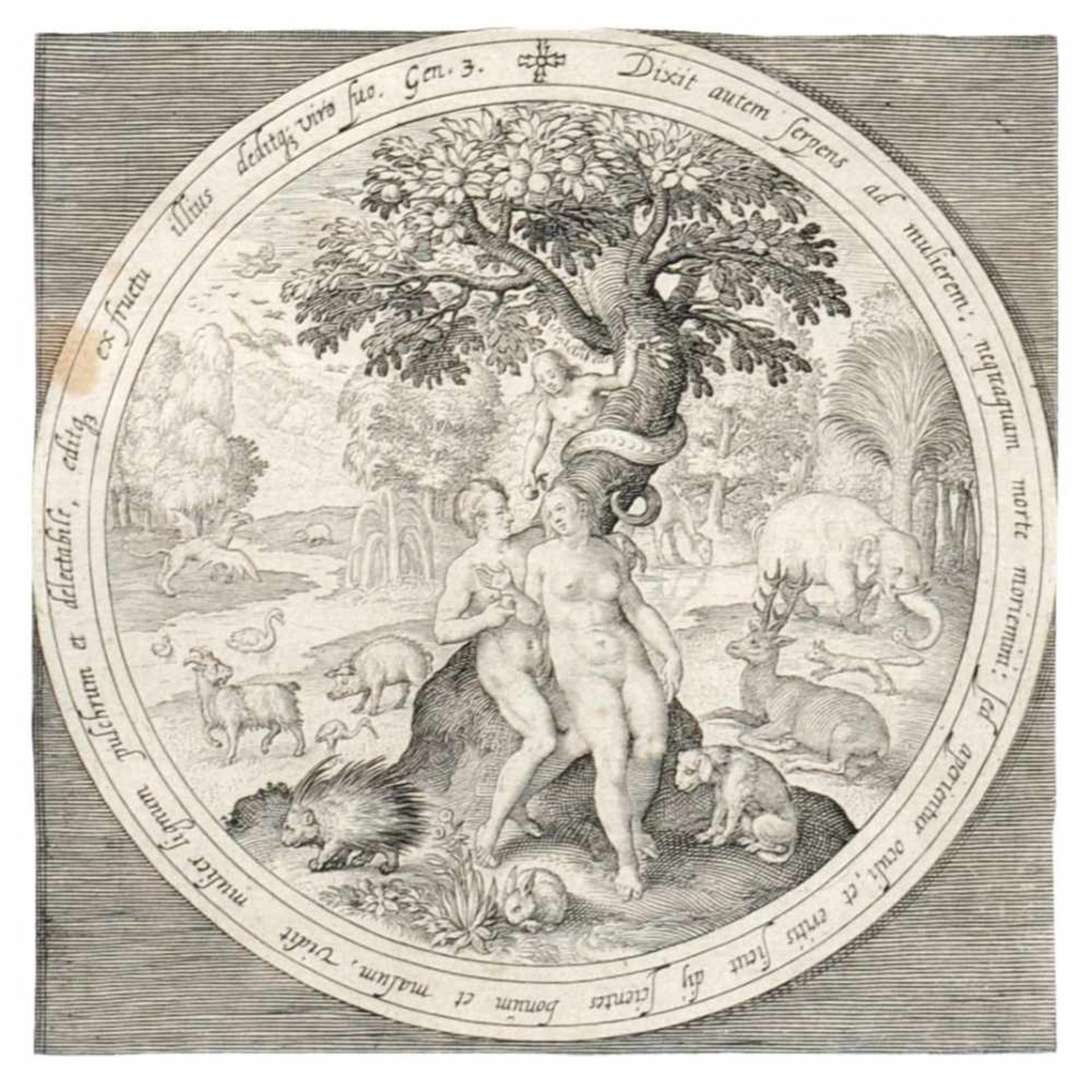 Nicolaes de Bruyn, Schöpfungsgeschichte nach dem 1. Buch Mose. 1. H. 17. Jh.Nicolaes de Bruyn 1571 - Bild 7 aus 8
