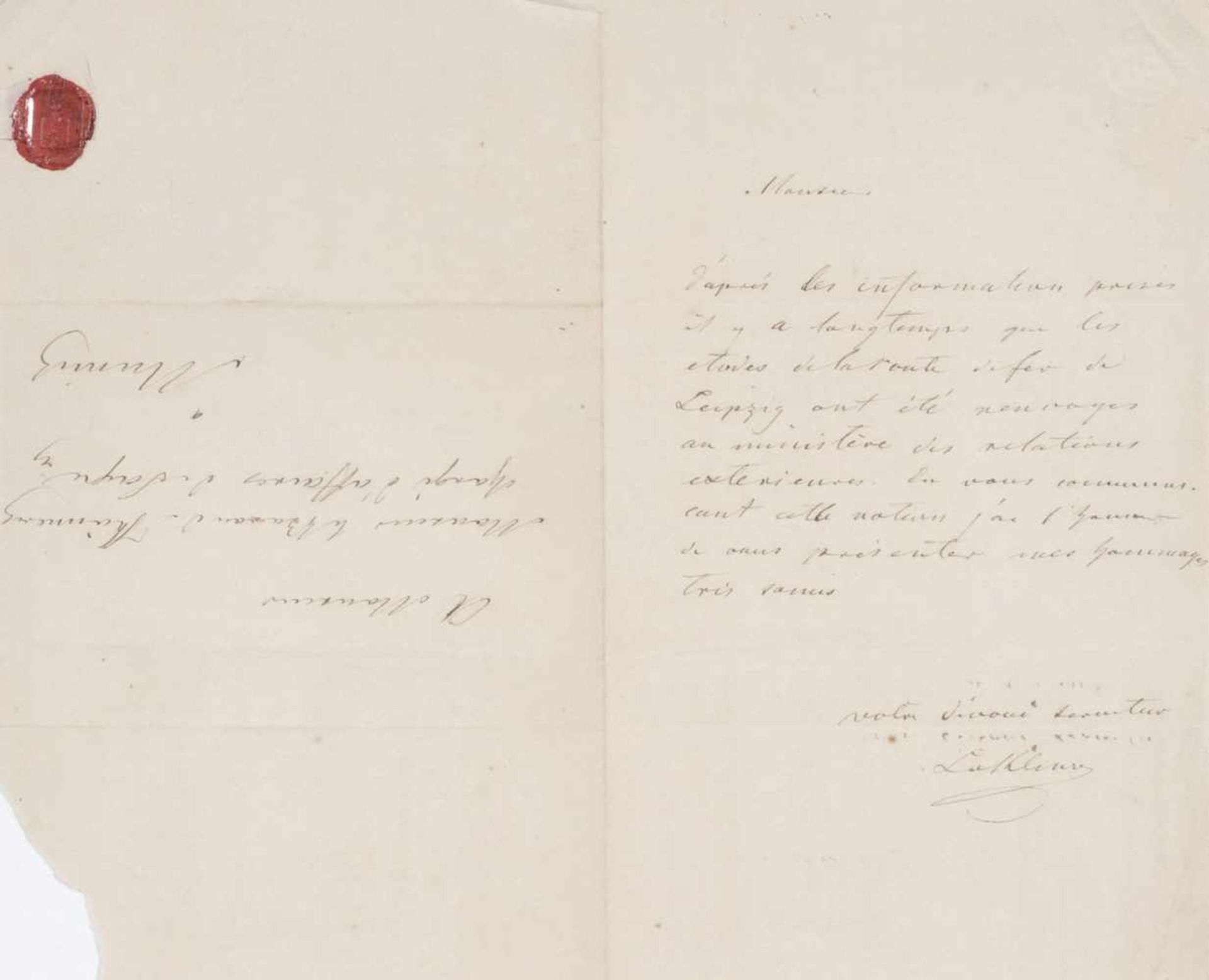 Siegwald Dahl Albert Gliemann / Französischer Schreiber, Vier Briefautografen. 1871.Siegwald Dahl