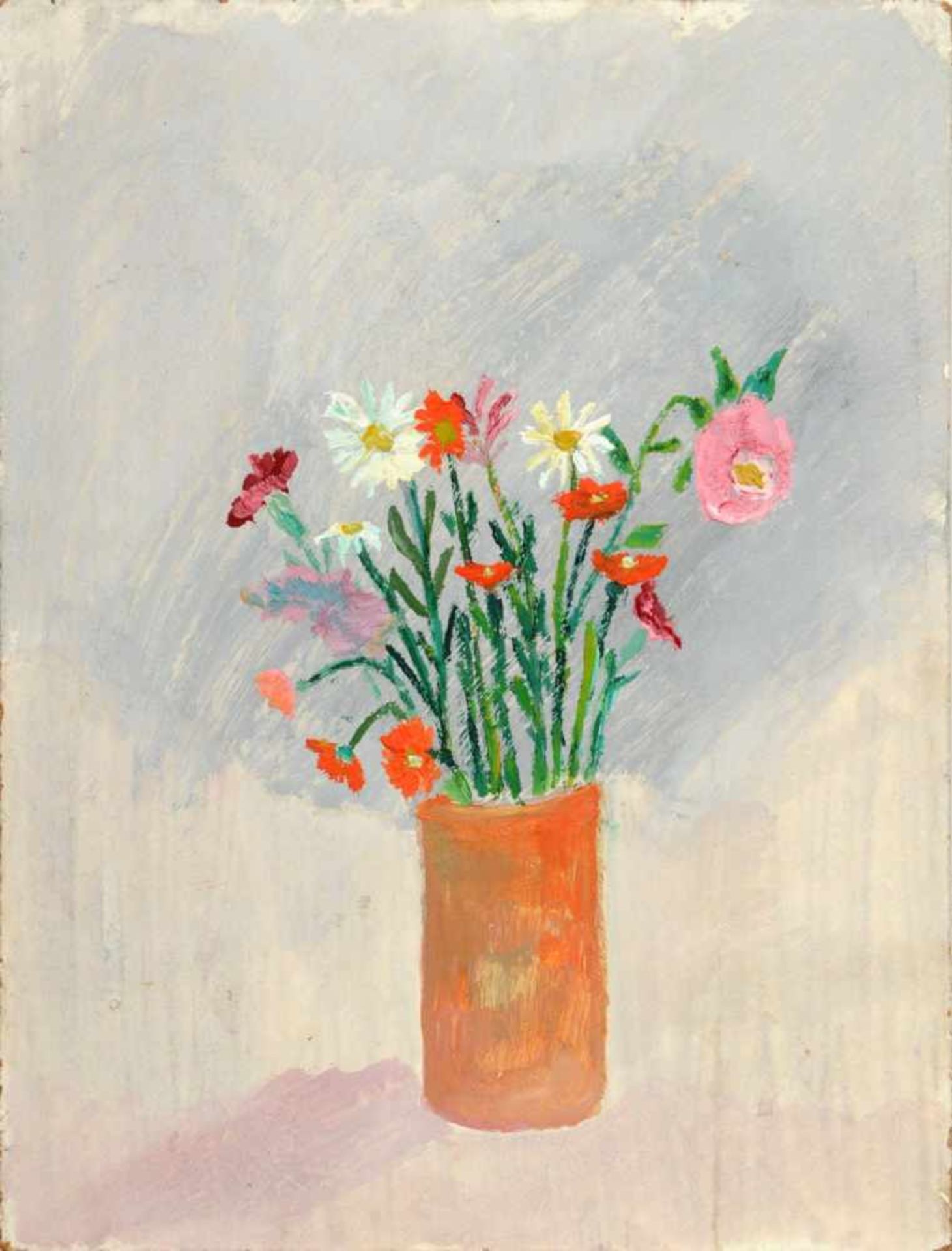 Winfried Dierske, Tonvase mit Wiesenblumen. 1980er Jahre.Winfried Dierske 1934 Aarhus  2006