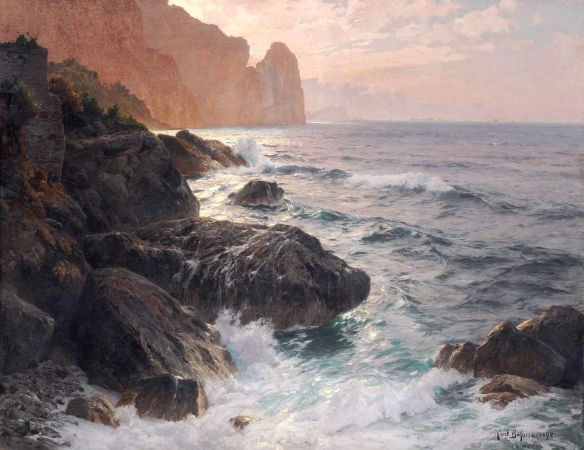 Karl Theodor Böhme, Capri (Golf von Sorrent). 1898.Karl Theodor Böhme 1866 Hamburg  1939