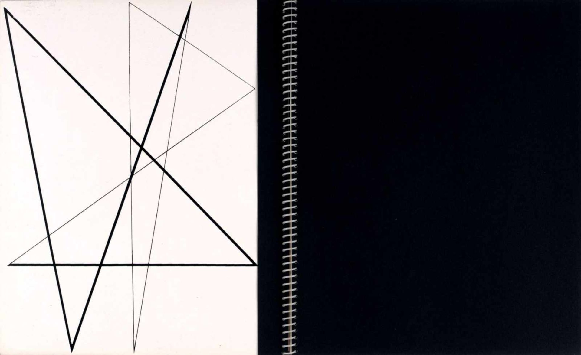 Hermann Glöckner "Keil nach links in Schwarz und Grau". 1969.Hermann Glöckner 1889 Cotta/ - Image 9 of 10