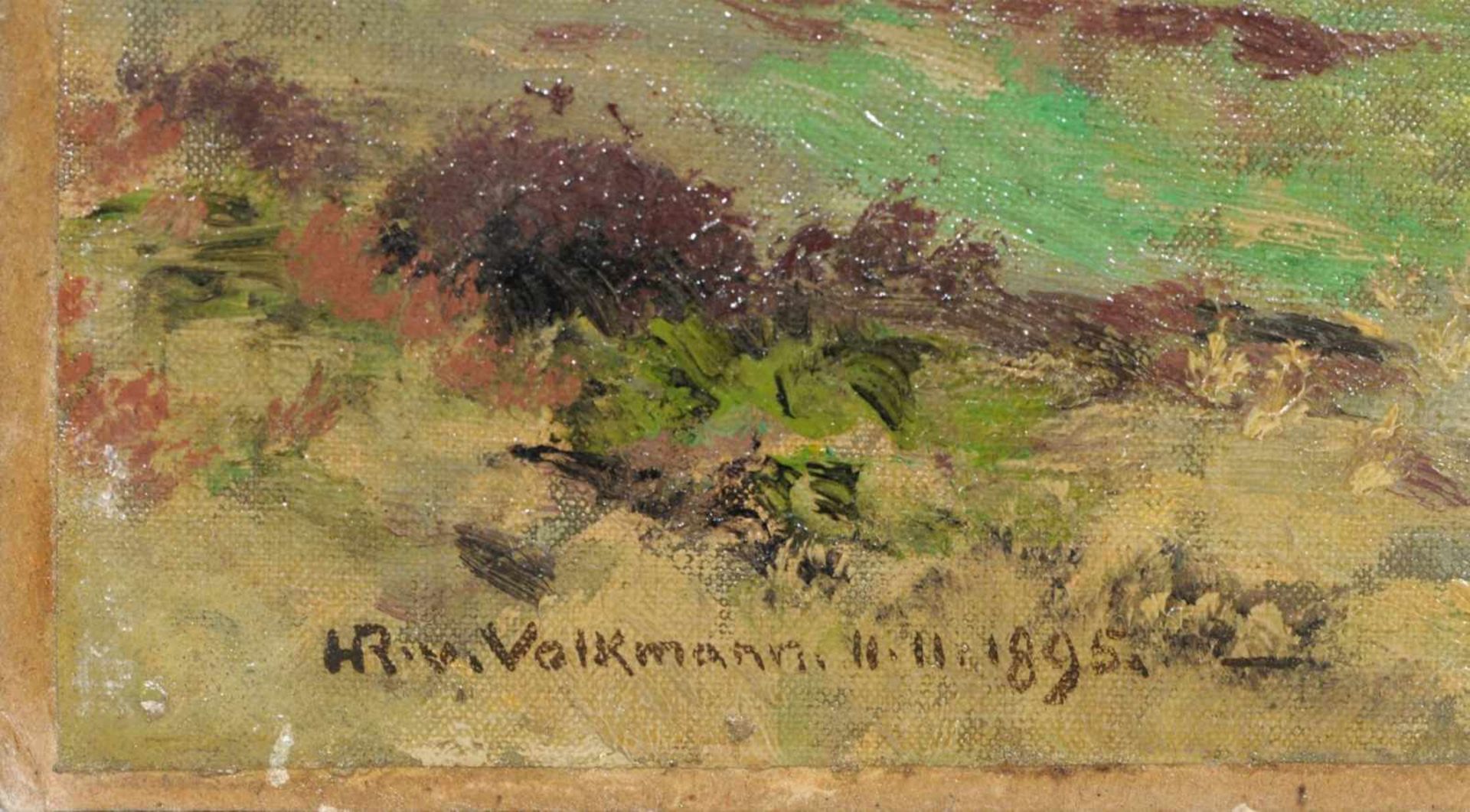 Hans Richard von Volkmann, Hallenser Landschaft in Willingshausen. 1895.Hans Richard von Volkmann - Image 2 of 3