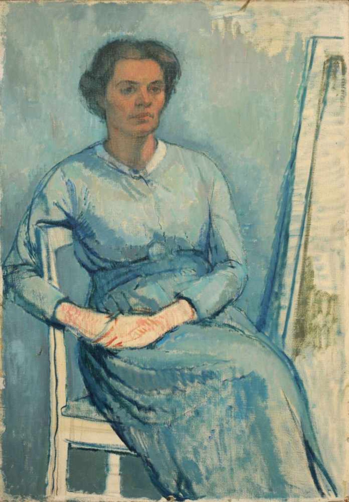 Richard Dreher, Porträt der Frau des Künstlers (Maria Dreher). Um 1920.Richard Dreher 1875 Dresden 