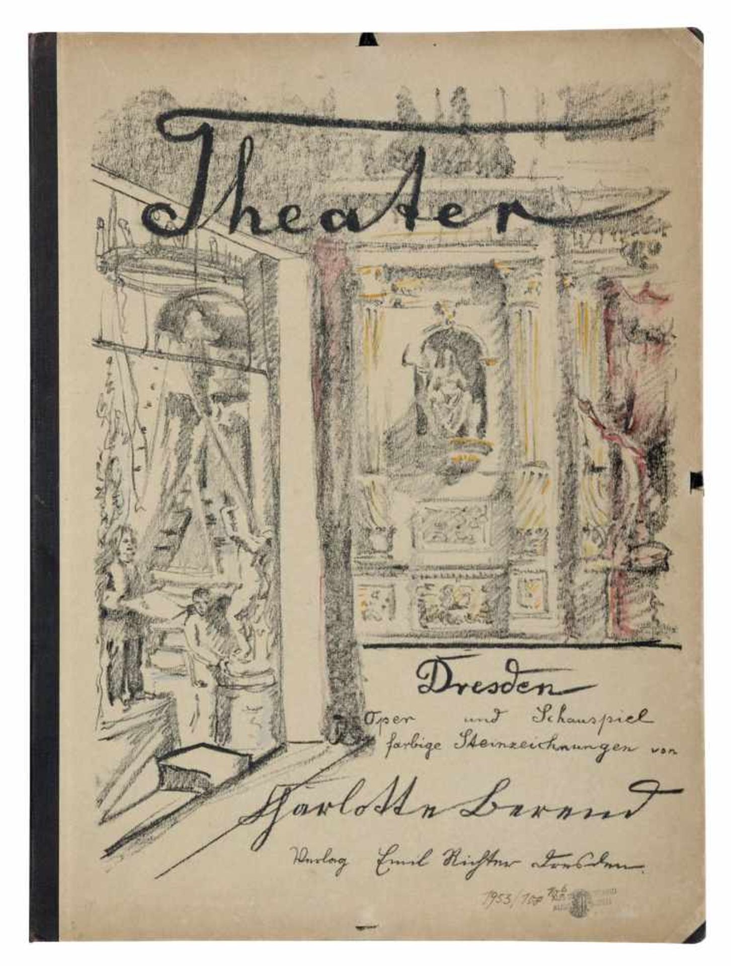 Charlotte Berend-Corinth "Theater Dresden". Mappe 13. 1919.Charlotte Berend-Corinth 1880 Berlin 